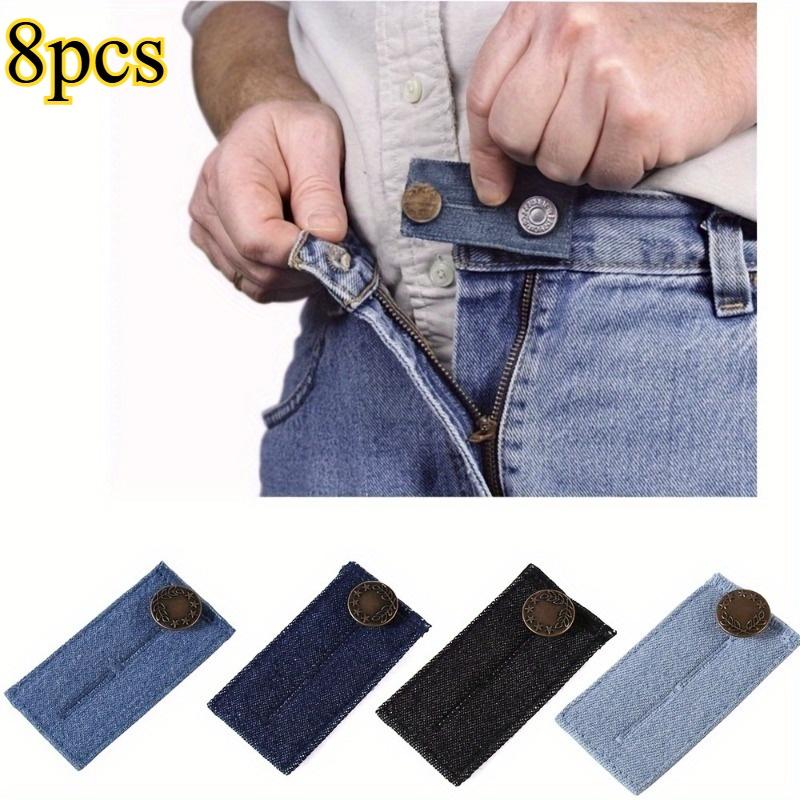 4/8 Stück Jeans-Taillenverlängerungsknöpfe Für Hose Langer Schnallenhaken Dehnbare Anpassung Taillenschnallen-Verlängerung Quiltzubehör