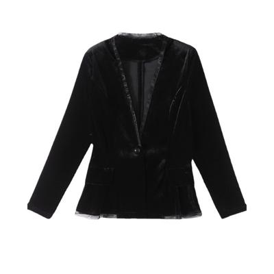 Neue modische Frühlings- und Herbstjacke, trendiger kleiner Anzug, kleine schwarze Jacke für Damen