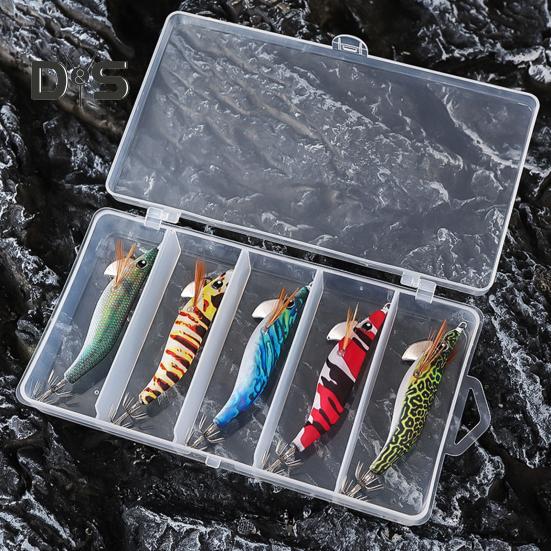 9 cm/7 g im Dunkeln leuchtender Garnelenköder mit Tintenfischhaken, realistischer bionischer Kunstköder, Salzwasser-Süßwasser-Barsch, Zander, Forelle, Angelzubehör