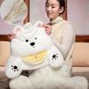 Universal Car Headrest Neck Pillow Plush Dog Cute Cartoon Comfortable Waist Pillow Vehicle Supplies Car Seat Accessorie Office Chair Sedentary Cushion