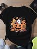 Ghost Halloween Jack O Lantern Mug Womens Sleeve TShirt Harajuku Sleeve Casual Clothing Street Tops Tees Aesthetic Clothes