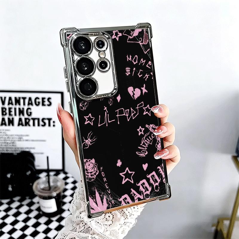

Чехол для телефона Lil Peep Hellboy Love с покрытием для Samsung Galaxy S24 S25 FE S26 Edge S23 Ultra S22 S21 Plus S20 Противоударный с подушкой безопасности Samsung S25 FE