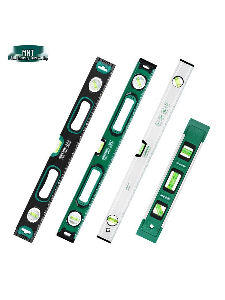 German Menate® High Precision Spirit Level: Industrial-Grade Small Balance & Multifunctional Angle Finder with Aluminum Straight Edge.