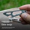 Outdoor Multi-tool Key Clip: Pocket Keychain, Bottle Opener & Hex Wrench
