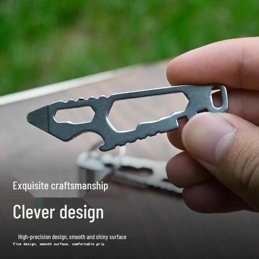 Outdoor Multi-tool Key Clip: Pocket Keychain, Bottle Opener & Hex Wrench