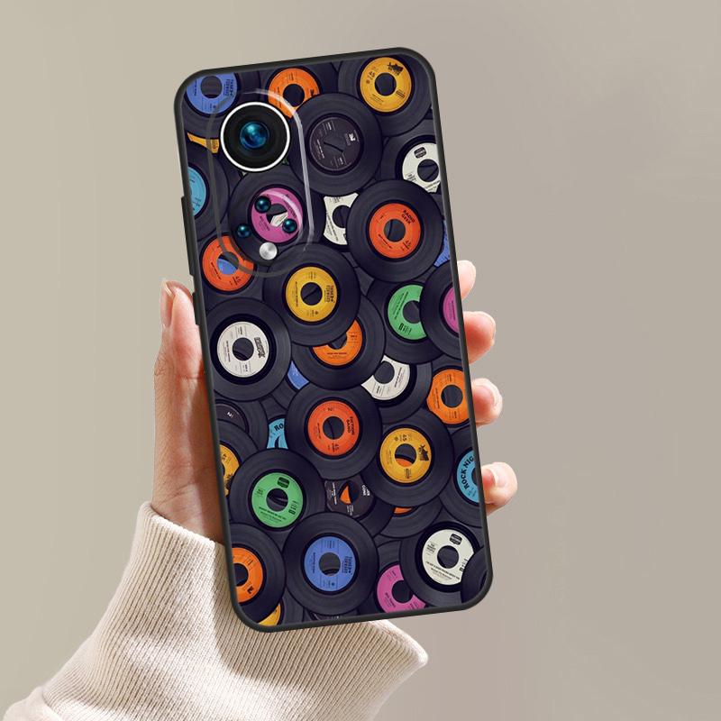 Vinyls Record DJ Retro Vintage Case For Honor Magic 8 7 6 5 Pro 400 200 50 70 90 Lite X8c X8b X9a X9b X9c X9d Win RT Cover