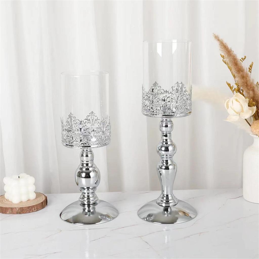Suporte de Vela Metálico Velas Suporte de Vela Pilar Vintage para Centros de Mesa Decorações de Casamento Natal