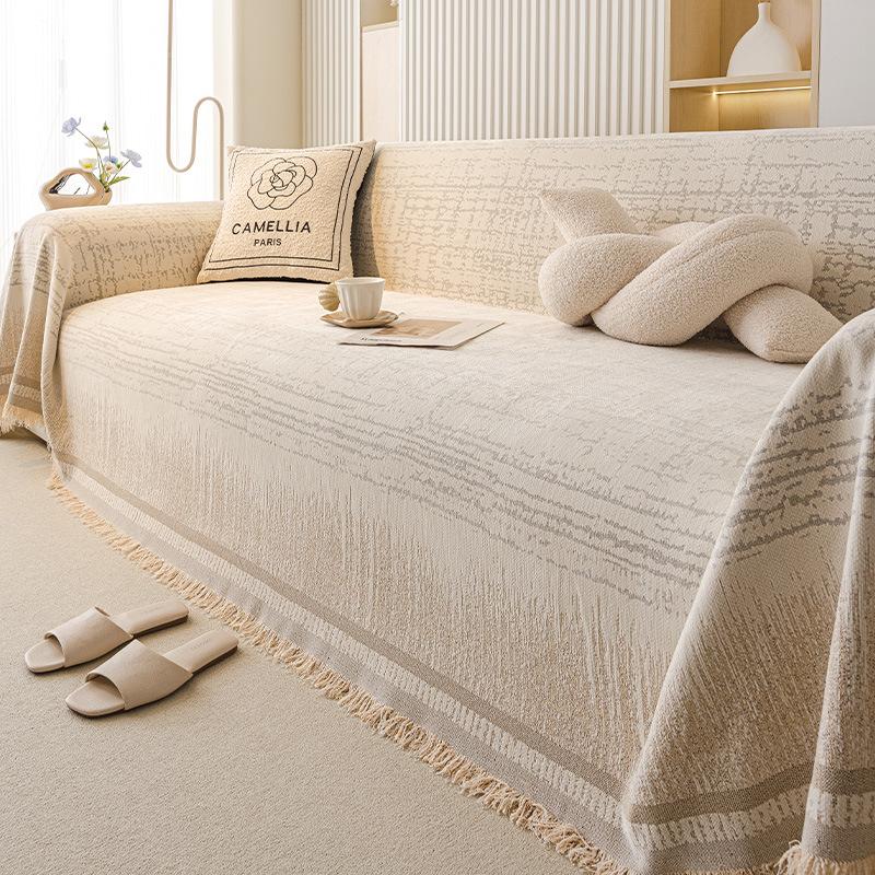 2025 New Sofa Cushion Spring and Summer All-inclusive Cover Cover Four Seasons Universal Non-slip Sofa Towel Seat Cushion Simple Cover
