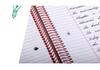 Kaisa American Inspiration Spiral Notebook - Sectioned for College and Graduate Exams, Loose-leaf