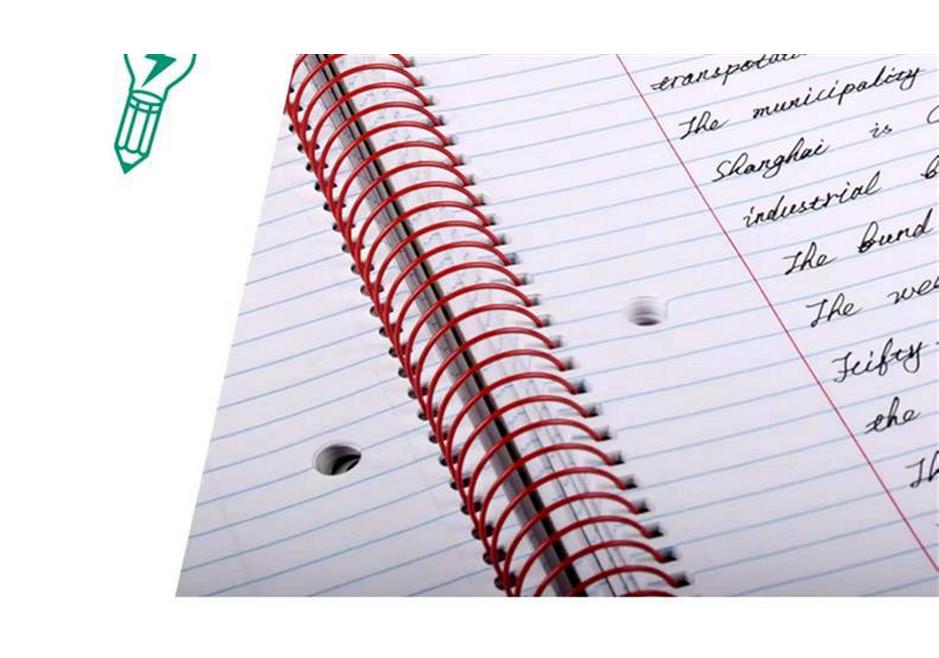 Kaisa American Inspiration Spiral Notebook - Sectioned for College and Graduate Exams, Loose-leaf