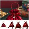 Non-woven Fabrics Drawstring Candy Bag Velvet Chinese Traditional Wedding Gift Bag Decoration