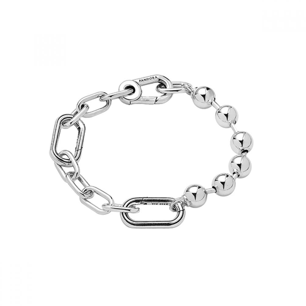 

Pandora 592793c00 Pandora Me Metal Bead Link Chain Silver Bracelet 592793C00-1
