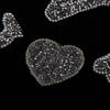LOVE Heart Rhinestone Patch Appliques Iron On Bags Clothes Decorative