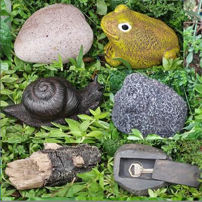 Private Money Box Outdoor Garden Key Hider Simulation Stone Key Box Modern Creative Garden Diversion Stash Decoration Craft