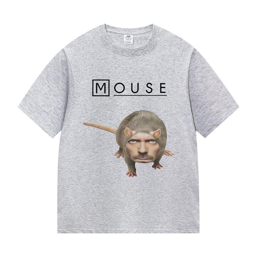 House Mouse MD Funny Graphic T-shirt Men Women Casual Oversized Short Sleeve T Shirt High Quality Cotton Tees Streetwear