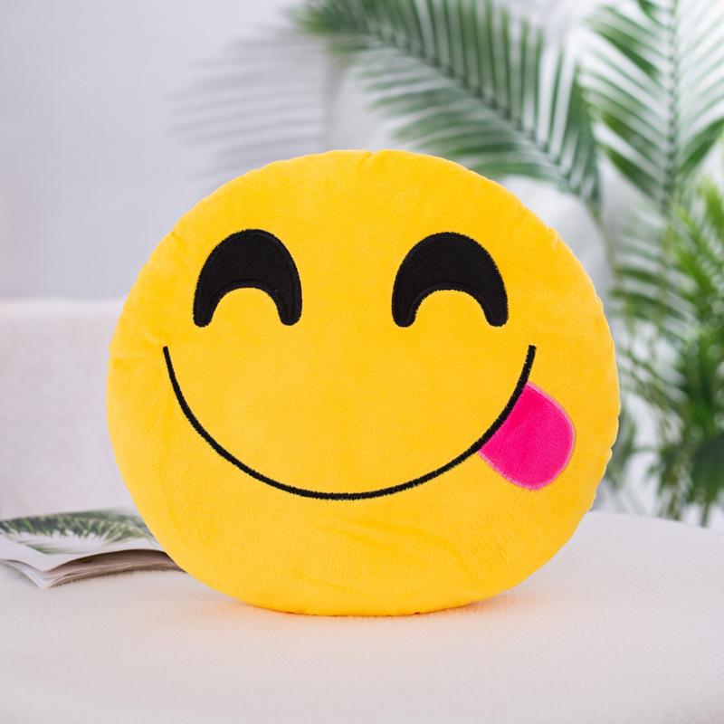 Plush Emoji Pillow: Versatile Hand Warmer & Toy Gift for Annual Meetings