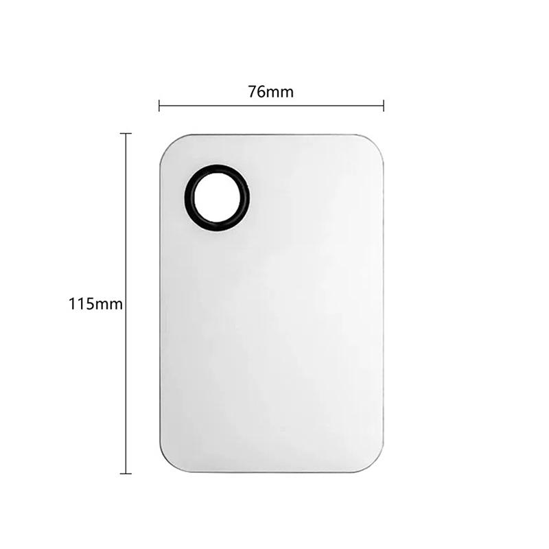 Stainless Steel Color Palette Cosmetic Coloring Tray Makeup Stick Ring Blending Palette Base Set