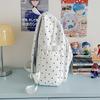 Dot Print Girls Backpack Junior High School Student Lightweight Schoolbag