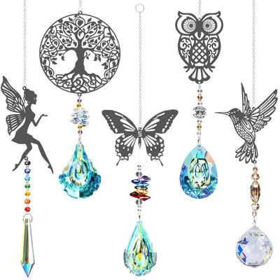 Crystal Suncatchers with Prisms Hanging Window Sun Catcher Decor Indoor Rainbow Maker Ornament Prism Suncatchers Gift