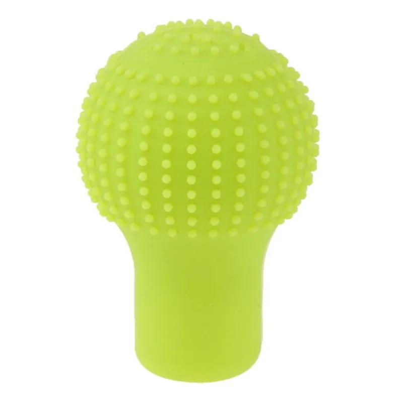 1Pc Car Auto Round Silicone Gear Shift Knob Cover Manual Automatic Non Slip Lever Shifter Knobs Case Protector Bump Stick
