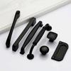 2pc Black Handles for Furniture Cabinet Knobs and Kitchen Drawer Pulls Cupboard  Aluminium Alloy