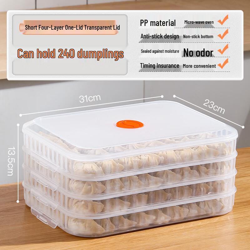 Dumpling and Wonton Freezer Storage Container