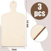 3/6Pcs Wood Toys Graffiti Chopping Board Christmas Children Graffiti Painting Craft Mini Cutting Boards Wooden Blank Trays