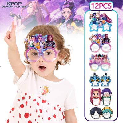 Kpop Chasseurs de Démons Lunettes Décorations de Fête d'Anniversaire Lunettes de Course Masques Fête d'Anniversaire d'Enfants Accessoires de Photographie Fête