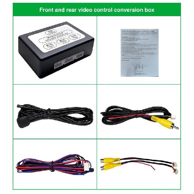 Car Parking Camera two Video Channel Converter Front And Rear View Two-Way Control Box System With Manual Switch Video Reversing
