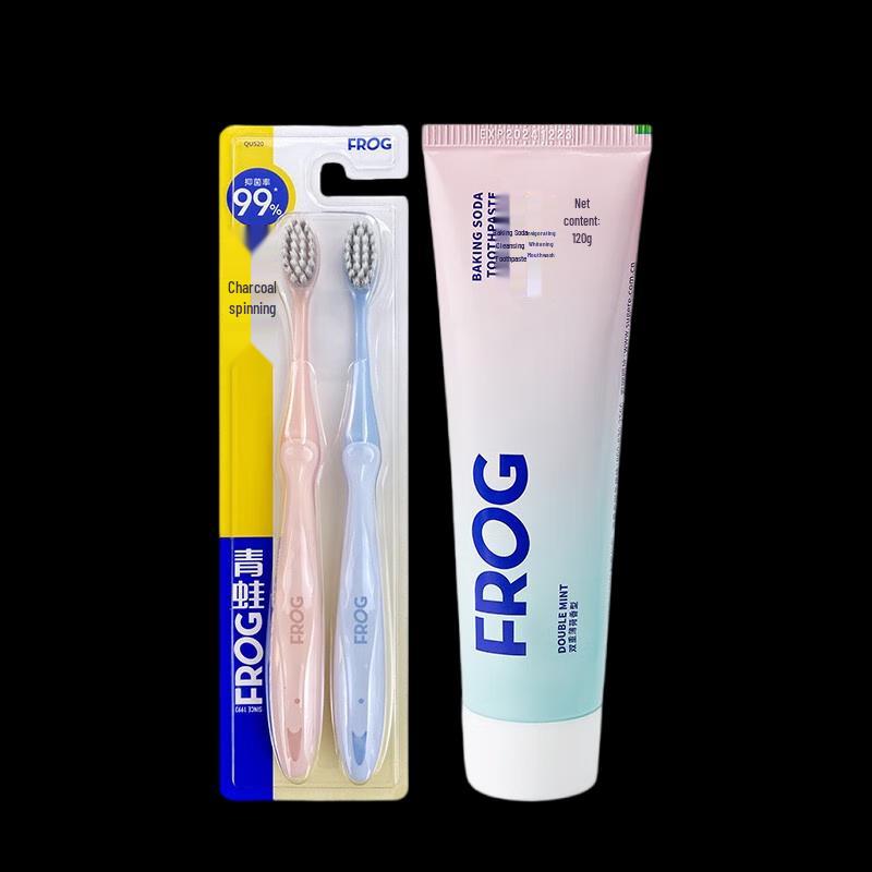 FROG Soft Bristle Toothbrush & Toothpaste Set