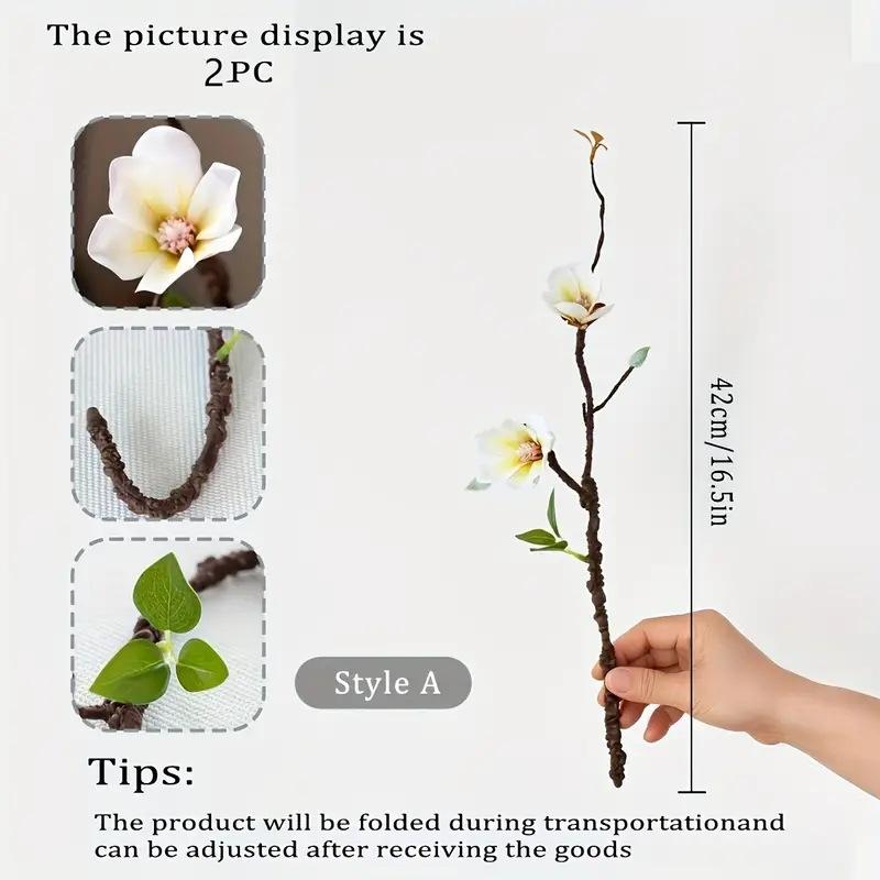 

Artificial Magnolia Flowers-Perfect for Home,Bar,Garden,and Balcony Decor|Ideal Valentine S Day Gift Seasonal Spring Decorations 1PCS магнолия