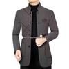 Men's High-Quality Stand Collar Casual Suit Jacket for Autumn