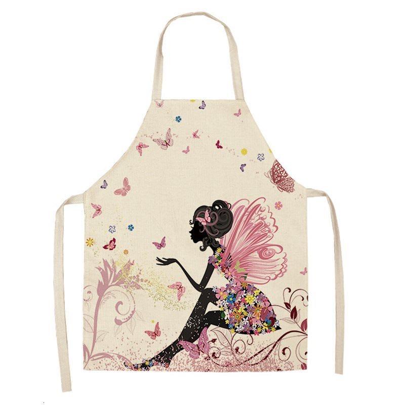Cute Cartoon Animal Print Apron, Kawaii Cat & Owl Design, Kitchen Cooking Bib Multiple Sizes Available, Perfect for Baking Home
