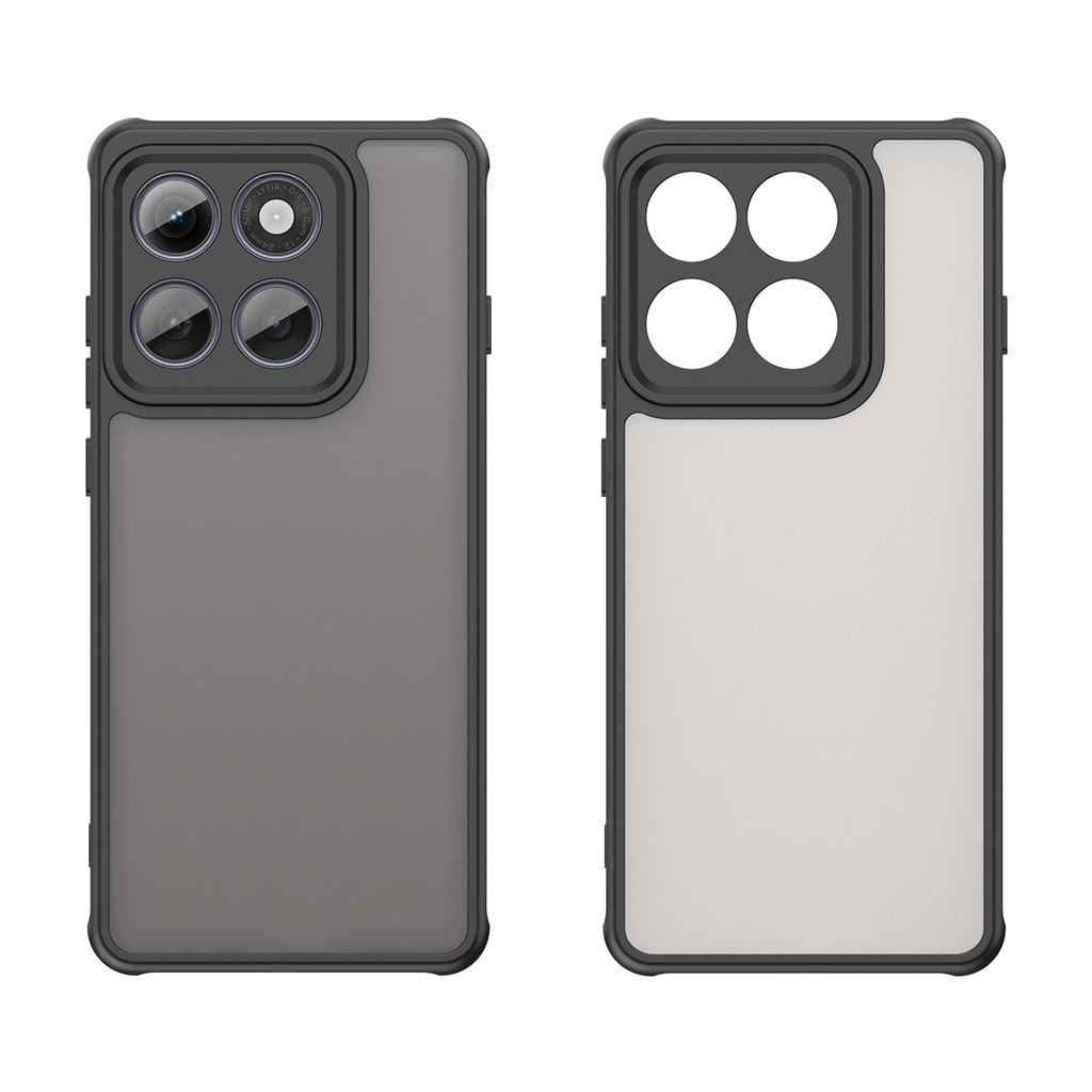 For Motorola Edge (2025) 5G Case Drop Proof Airbags Frosted Translucent PC + TPU Phone Back Cover