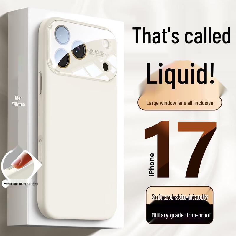 GURRS Тонкий чехол для телефона из жидкого силикона для серии iPhone 17 iPhone 17 Pro (6.3-inch)