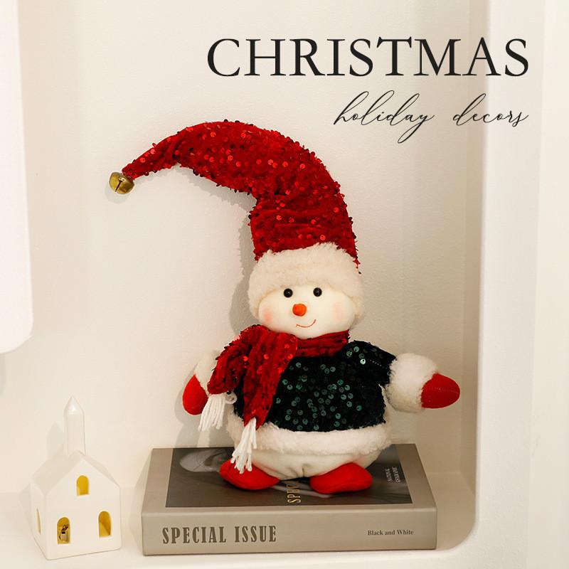 Christmassanta Snowman Reindeer Plush Figures For Holiday Decor And Gift Giving