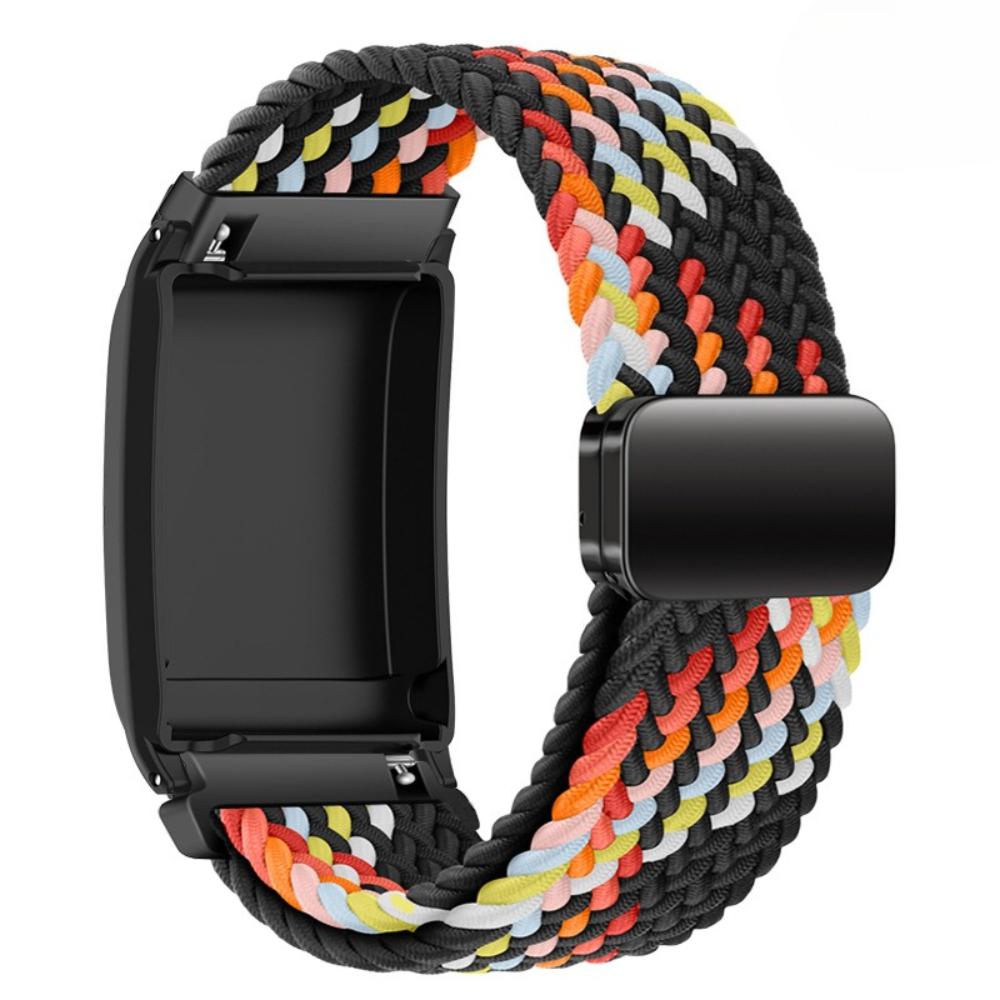 Nylonklockarmband för Whoop 5.0 Armband Vävtyg Klockarmband med Skydd för Whoop 4.0 Sportarmband Magnetiskt Band