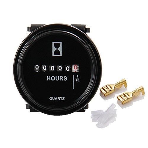 Runleader Hm009 DC6-80 V Heure Mètre Professionnel Moteur Mécanique Calibre Minuteur Automatique De Voiture Jauge De Mètre Pour Tr