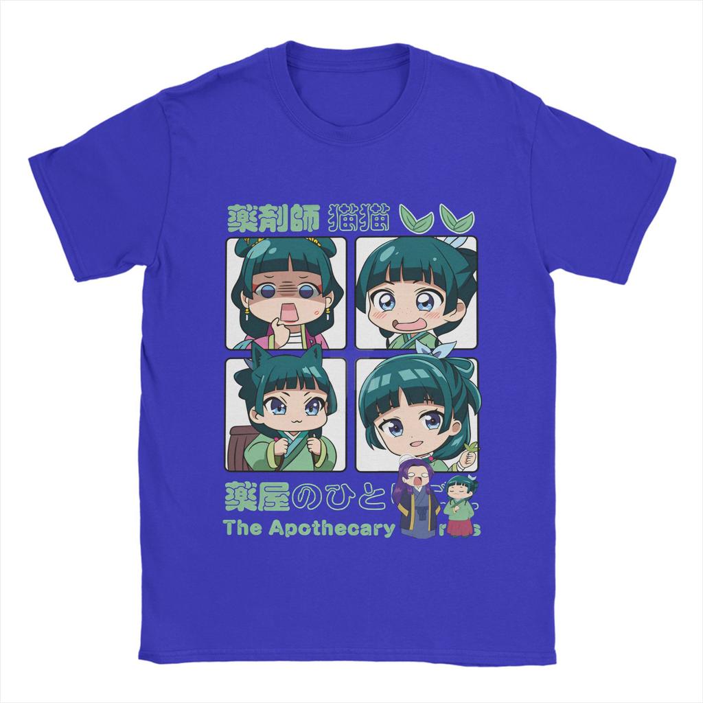 Men T-Shirt The Apothecary Diaries    Vintage Cotton Tees Short Sleeve Maomao T Shirts Round Neck Clothing Printing