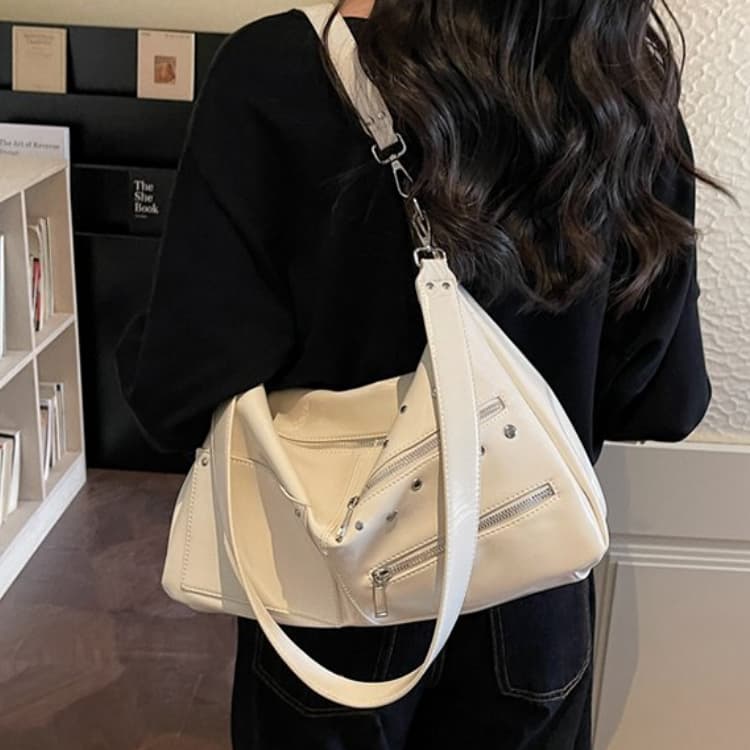Rivet locomotive wind large capacity tote bag female