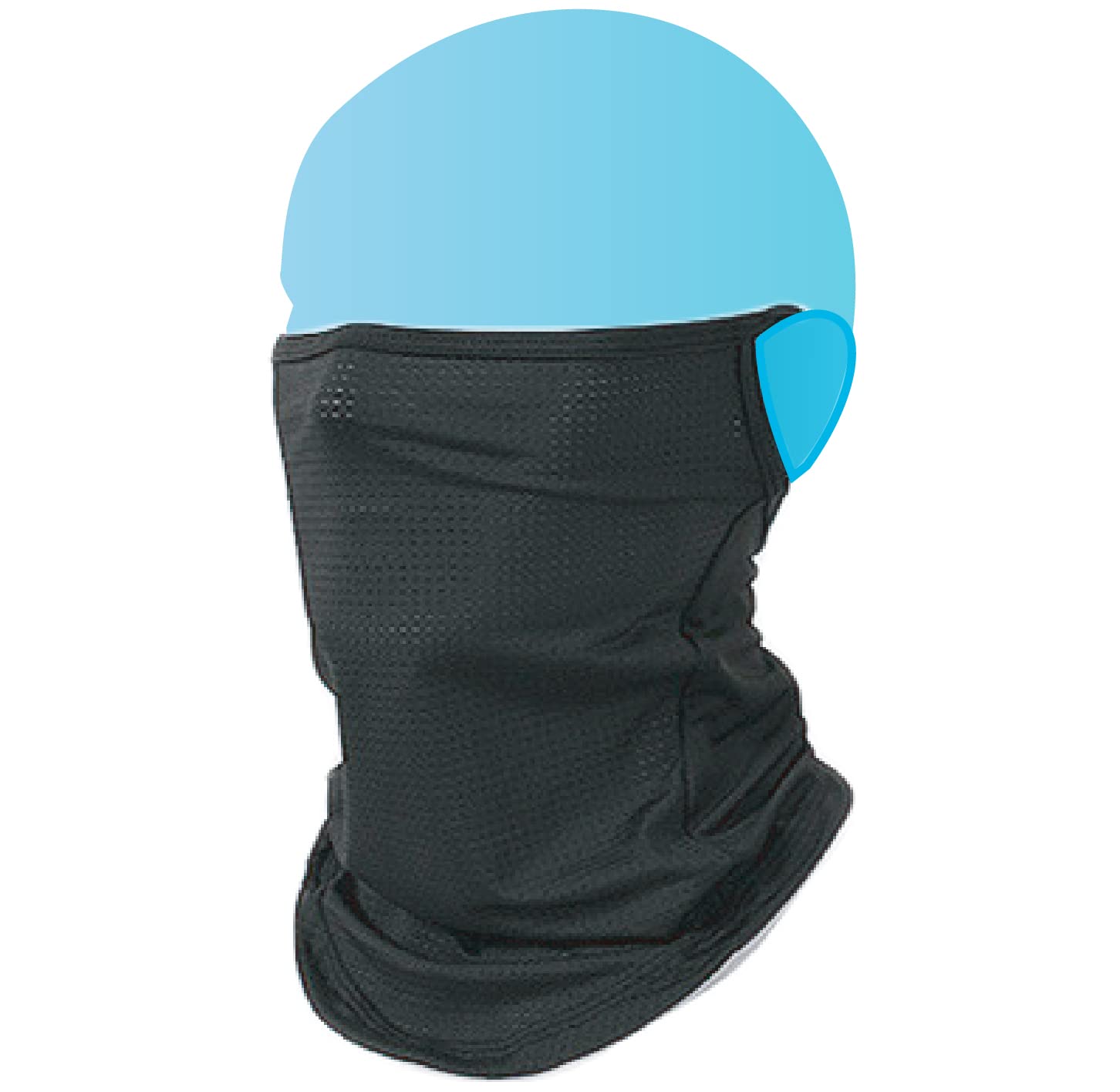 

Face Cover by Underwear Manufacturer Breathable Mesh UV Protection Guard Washable Neck Cover for Sports and Ball Games Unisex [Developed AirEase]