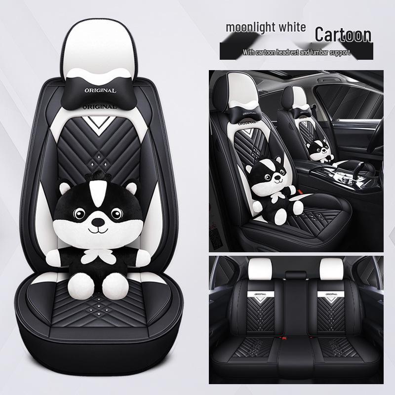 Universal Leather Car Seat Covers & Cushions for All Seasons - Compatible with Skoda Rapid