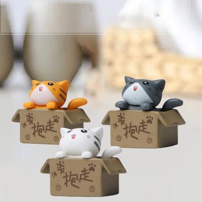 Cat Figurines Exquisite Lovely Gardening Doll Solid Model Creative Micro Landscape