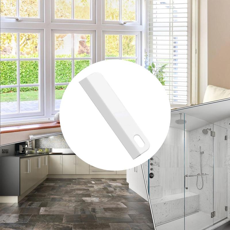 Small Squeegee Handheld Sink Scraper Cleaning Tool Shower Scraper Squeegee for Household Bathroom Kitchen Mirror Countertop Tile