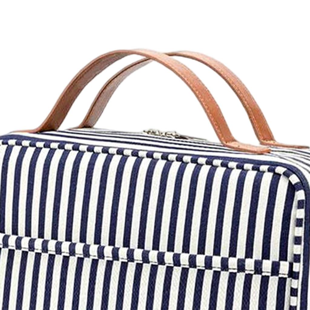 Compact Travel Makeup Cosmetic Bag, Waterproof Dry and Wet Large Capacity Toiletry Bag for Bathing