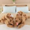 New Labrador plush toy cute puppy tongue sticking out children's pillow doll sofa ornament dog doll