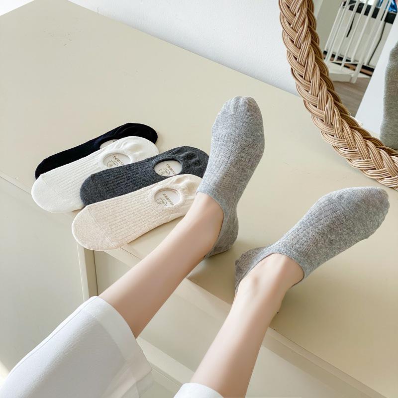 Women's Breathable Mesh Ankle Socks, Non-Slip, Cotton, Invisible, Low-Cut for Summer
