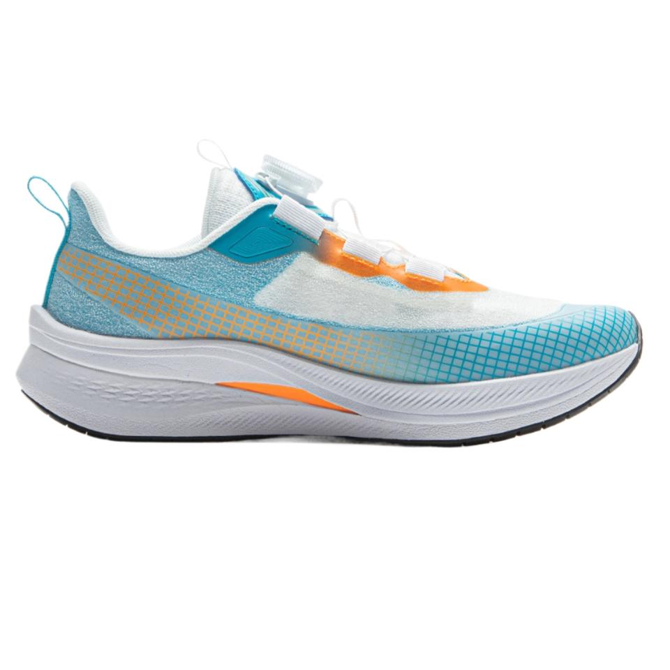 Li Ning Pantofi de Alergare pentru Copii Red Rabbit 7 Pro Tineri Stilati Versatili Confortabili Pantofi de Alergare pentru Copii Standard-White Dolphin-Blue YKFV198-3