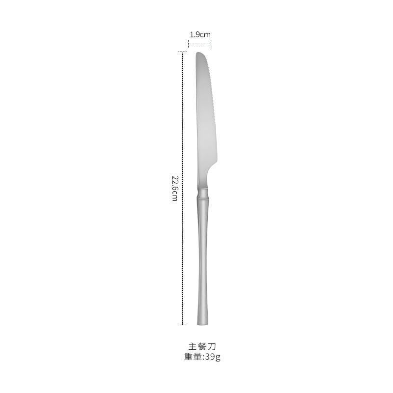 New Small Waist Knife, Fork and Spoon Stainless Steel Household Long Handle Spoon Commercial High-grade Spoon High Quality