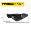 Front Bumper Retainer Bracket Set Fit 2007-2012 Toyota Yaris Sedan